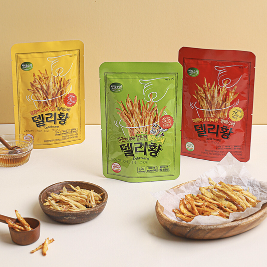 [Chuseok gift set 추석선물세트] 델리황 선물세트 3종 Deli huang gift set (황태스낵 dried pollack snack)